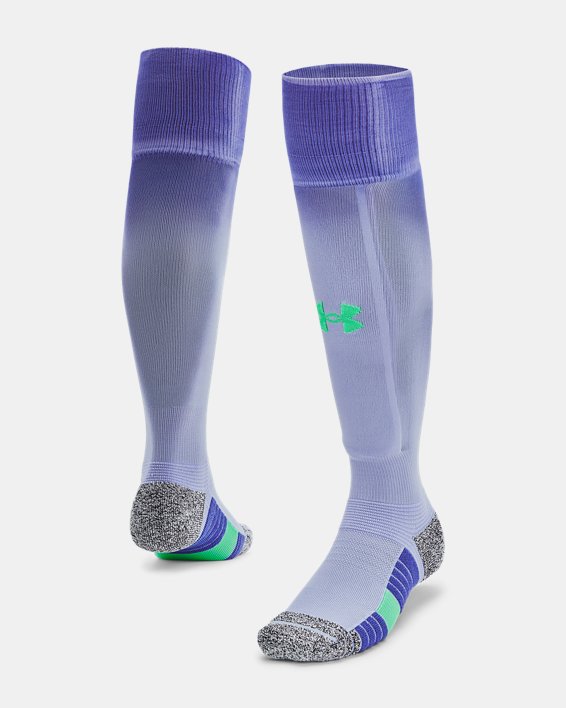 Unisex UA Magnetico Pocket Over-The-Calf Socks in Purple image number 0